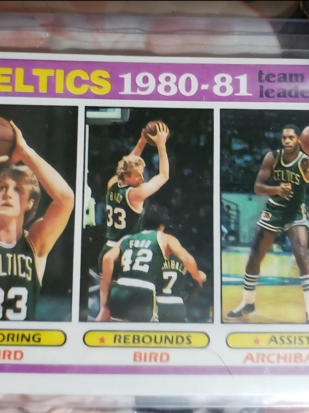 LARRY BIRD 1981-82 Topps Team Leaders Basketball Card NM +